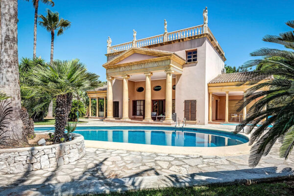 Immobilienfoto eines Luxus Ferienhauses, Villa auf Mallorca.